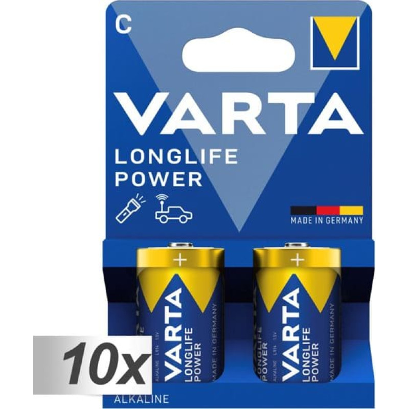 Varta 10x2 Varta Longlife Power Baby C LR 14            VPE Innenkarton