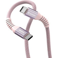 Neutralle Verbatim USB kabel USB C (M) - USB C (M), 100W, 1.2m, magnetyczny, r�owy, box, 31857