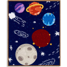 Giftdecor Plakat w ramce kosmos PLANET, 41,2 x 51,5 cm
