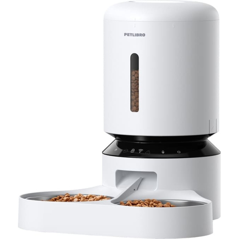 Petlibro Granary food dispenser with double bowl, Wifi, 5L(white)