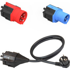 Nrjkick NRGkick plug attachment set standard (EU) 16A 5-pin, 16A 3-pin, protective contact, adapter (black, 3-part, for NRGkick charging unit)
