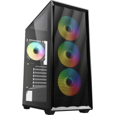 Sharkoon VK4 ARGB, tower case black, tempered glass