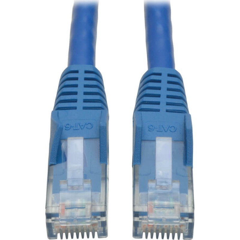 Eaton Eaton Tripp Lite Series Cat6 Gigabit Snagless Molded (UTP) Ethernet Cable (RJ45 M/M), PoE, Blue, 1 ft. (0.31 m) - Patch-Kabel - RJ-45 (M) zu RJ-45 (M) - 30 cm - UTP - CAT 6 - geformt, ohne Haken, verseilt - Blau
