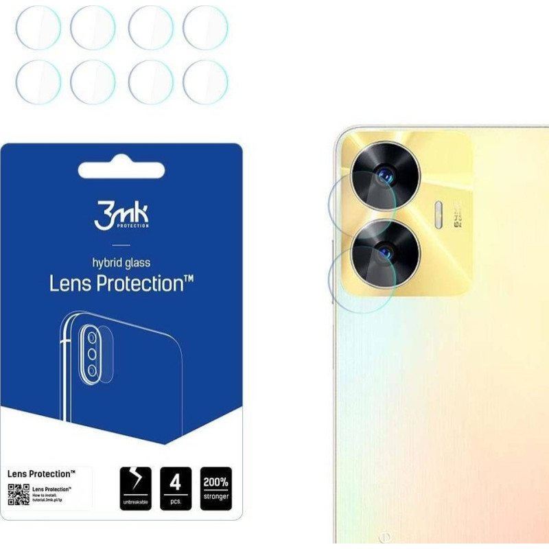 3MK Lens Protect Realme C55 Camera lens protection 4pcs