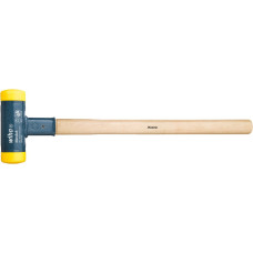 Wiha soft-face hammer, recoil-free, medium-hard, black/wood, O 60mm