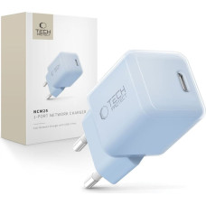 Tech-Protect NCM25 1-PORT NETWORK CHARGER PD 25W BABY BLUE