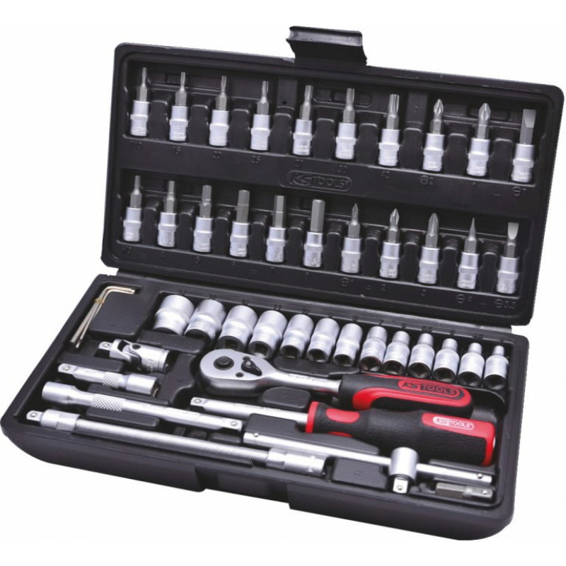 Ks Tools Galvučių komplektas  1/4" 48-vnt  CLASSIC, KS Tools