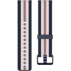 Fitbit | Versa-Lite Woven Hybrid Band, large, navy/pink | The Fitbit Versa woven hybrid band is made of polyester woven material on top and fluoroelastomer material on the bottom with an aluminium buckle. | The Fitbit Versa woven hybrid band is not water 