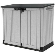 Keter SKRZYNIA OGRODOWA-BALKONOWA MIDI SZARO-CZARNA 132x71,5x113,5cm