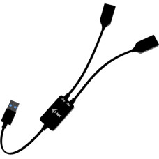 I-Tec USB-A Cable HUB 2 port (2x USB-A) USB kabelis USB 3.2 Gen 1 (3.1 Gen 1) 0,1 m USB A 2 x USB A Juoda