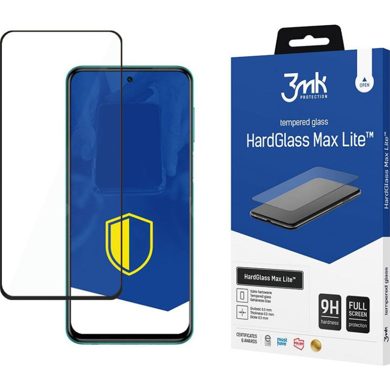 3MK Xiaomi Redmi Note 9S black - 3mk HardGlass Max Lite