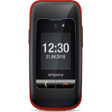 Emporia emporiaONE 6,1 cm (2.4") 80 g Juoda, Raudona Telefonas vyresnio amžiaus žmonėms
