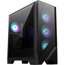 MSI MAG FORGE 321R AIRFLOW kompiuterio korpusas „Midi Tower“ Juoda, Permatomas