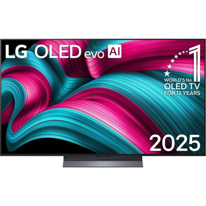 LG OLED evo AI OLED55C51LA televizorius 139,7 cm (55") 4K Ultra HD Smart TV &bdquo;Wi-Fi&ldquo; Juoda