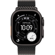 Apple Watch Ultra 3, Smartwatch black, 49 mm, Milanese strap black M, titanium case, Cellular