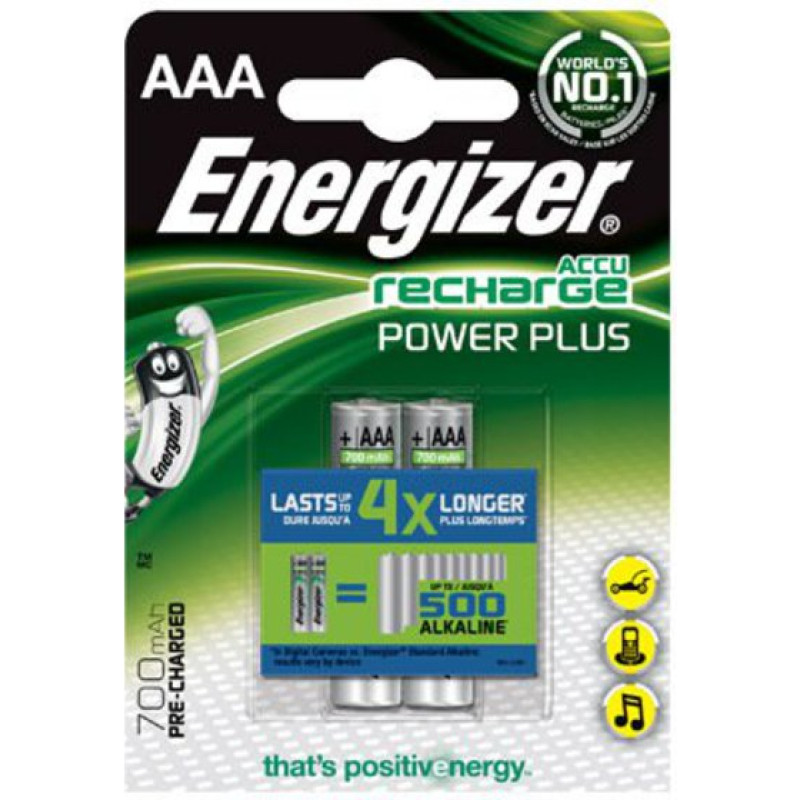 Energizer | AAA/HR03 | 700 mAh | Rechargeable Accu Power Plus Ni-MH | 2 pc(s)