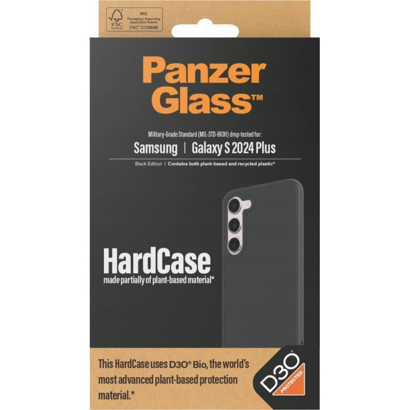 Panzerglass ® HardCase Black w. D3O® Samsung Galaxy S24+ mobiliojo telefono dėklas Juoda