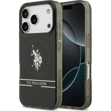 U.s. Polo Assn Etui US Polo DH and Bottom Stripe Logo   MagSafe do iPhone 17 Pro czarny