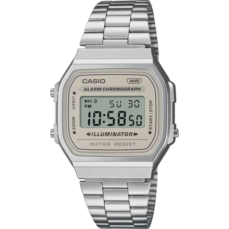 Casio Zegarek Casio Zegarek dla dzieci Casio A168WA-8AYES srebrny