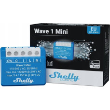 Shelly Shelly Qubino Wave 1 Mini Mądry przełącznik Niebieski