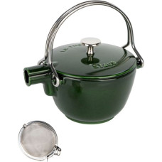 Staub Teekanne 1,15 L basilikum- gr&uuml;n Gusseisen, rund