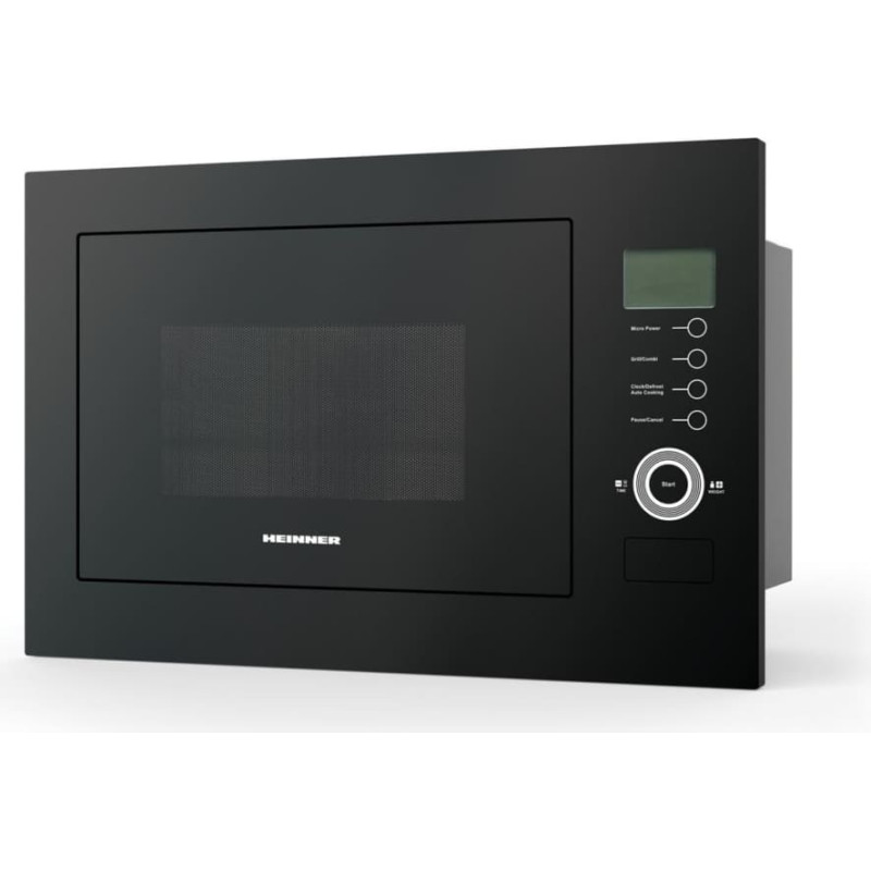 Įmontuojama mikrobangų krosnelė 900W, 25L HMW-25BIGBK HEINNER
