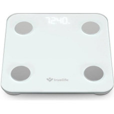 Truelife Waga łazienkowa TrueLife Waga diagnostyczna bluetooth FitScale W1 BT biała kolorowy LCD 0,2 ~ 180 kg iOS, System Android