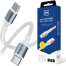 3MK Kabel 3MK Hyper Cable N-SERIES USB-C do USB-C 1m 20V/5A 100W biały