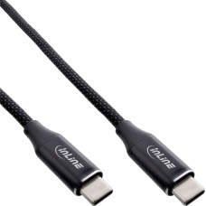 Inline 35881 USB kabelis USB 2.0 1 m USB C Juoda