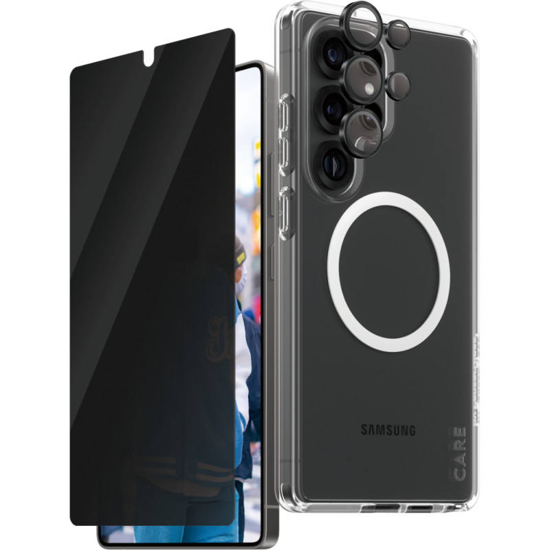 Panzerglass ® | CARE by ® Flagship 3-in-1 Privacy Bundle Samsung Galaxy S25 Ultra Skaidri ekrano apsauga 1 vnt
