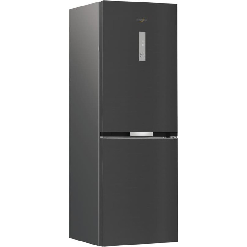 Whirlpool Refrigerator | WHK 26362 XBR4E | Energy efficiency class E | Free standing | Combi | Height 186.5 cm | No Frost system | Fridge net capacity 201 L | Freezer net capacity 106 L | Display | 37 dB | Black