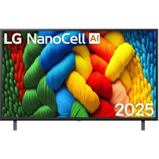 LG NanoCell AI 75NANO81A6A 190,5 cm (75") 4K Ultra HD Smart TV &bdquo;Wi-Fi&ldquo; Juoda