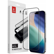 Crong 3D Armour Glass - Szkło hartowane iPhone 17 Pro + ramka instalacyjna