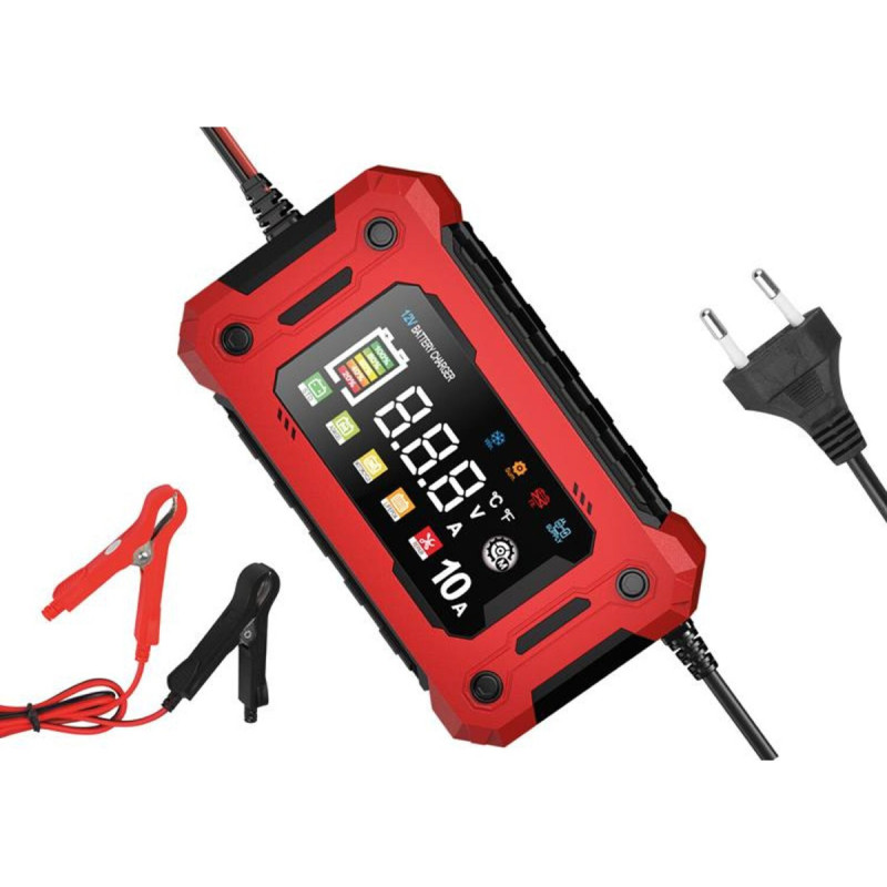 LTC Prostownik 10A 3.3-14.7V AGM GEL LiFePO4 Auto LCD