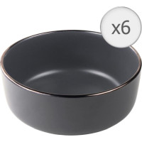 Keraminių gilių lėkščių rinkinys 6vnt. 20cm CALYPSO HR-WDF-G206 HEINNER