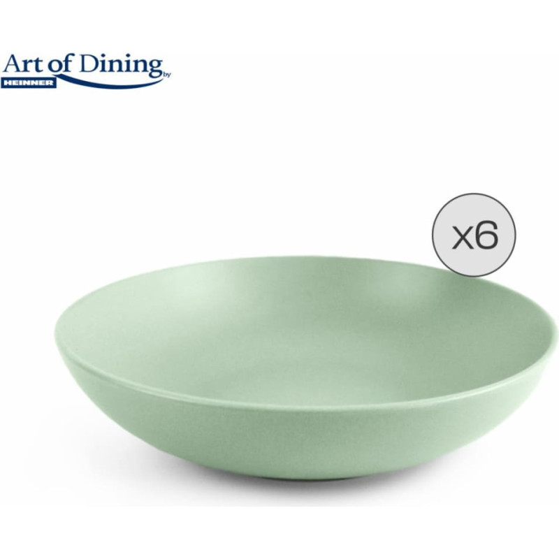 Keraminės gilios lėkštės 6 dalių 20cm YVONNE HR-WDF-Y20A6 HEINNER