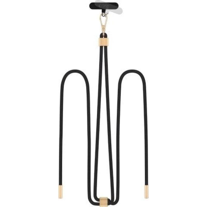 Tech-Protect TECH-PROTECT C2S ROPE CROSSBODY STRAP BLACK/GOLD