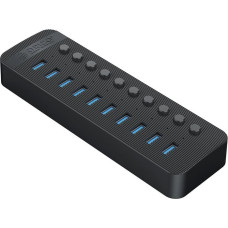 Orico HUB USB Orico Aktywny hub 10xUSB-A 5Gbps BC 1.2 48W czarny