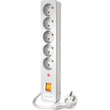 Acar Power strip Acar X5 overvoltage 5 sockets 3 m white (W0174)