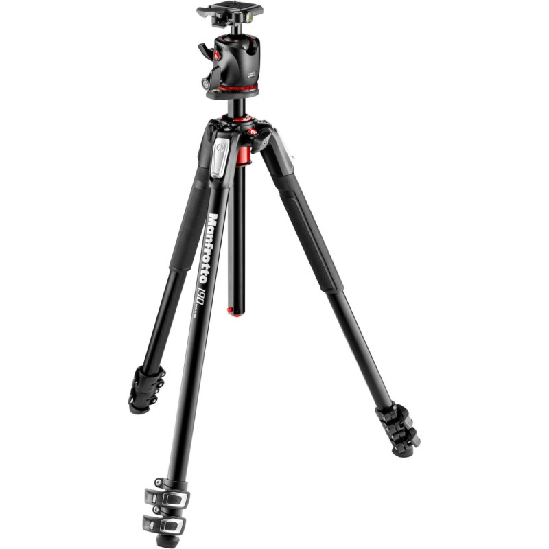 Manfrotto Tripod Manfrotto 190 Alu 3 Segments Tripod Kit (MK190XPRO3-BHQ2)