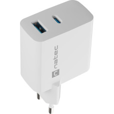 Natec Ładowarka Natec Ribera GAN 1x USB-A 1x USB-C 65W (NUC-2144)