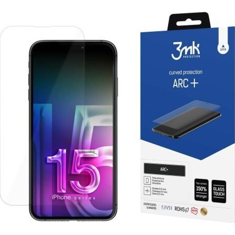 3MK ARC+ iPhone 15 Pro Max 6.7" Fullscreen Film