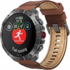 Polar Zegarek sportowy Polar Polar Grit X2 Pro Titanium brązowy skórzany M/L