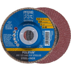 Pferd Lapelinis šlifavimo diskas PSF STEELOX 125mm P40 PFF, Pferd