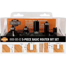 CMT Frezų rinkinys S=8 D=12/16/12.7/25/35 Z2 RH 5vnt., CMT