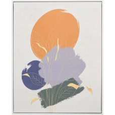 Giftdecor Obraz w białej ramie SOLARA motyw okręgów, 40 x 70 cm
