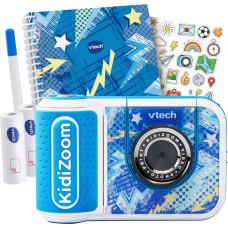 Vtech KidiZoom Print Cam Scrapbook Bundle, digital camera azure
