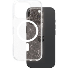 Panzerglass CARE by ® Flagship Case Urban Combat Star Lit w. White MagSafe iPhone 16 Pro mobiliojo telefono dėklas Permatomas