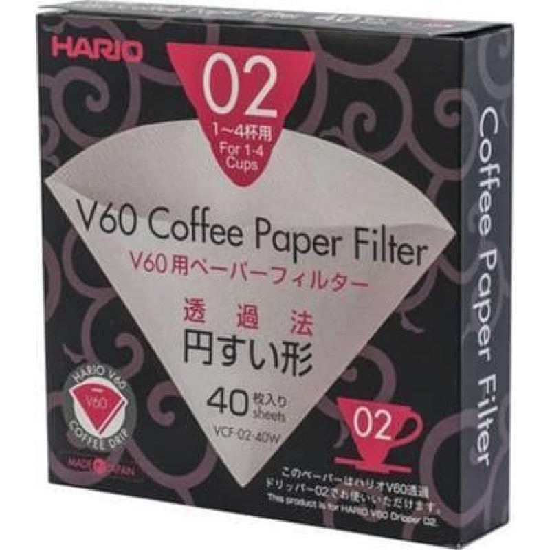 Hario Paper filters Hario for truck V60-02 40 pieces