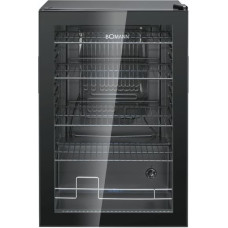 Bomann KSG 7290    schwarz Glastürkühlschrank 84,5cm
